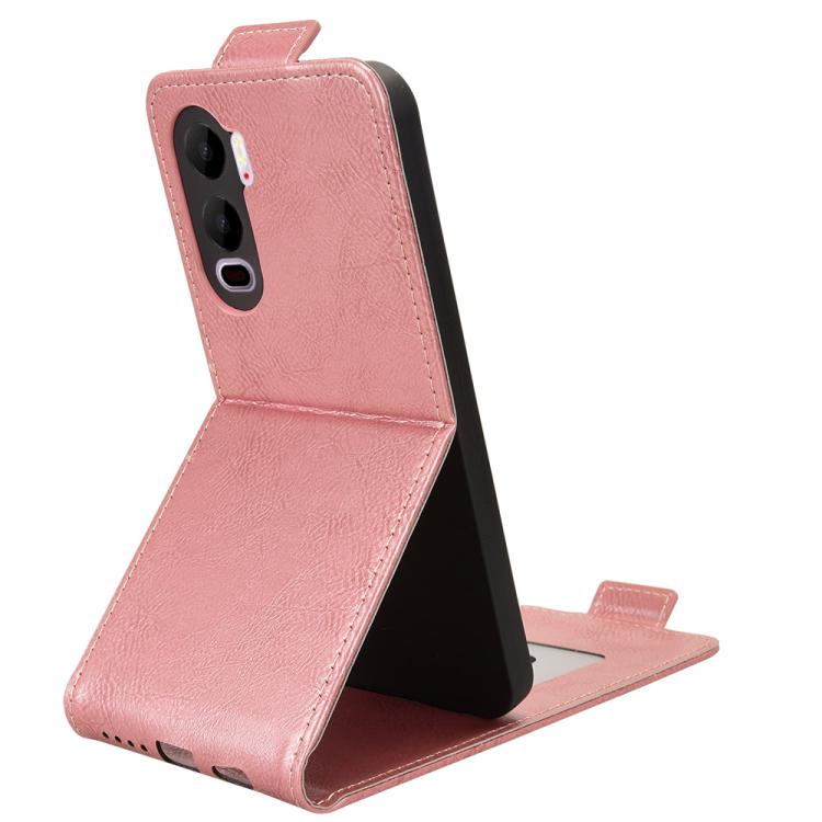For itel City 200 4G Magnetic Vertical Flip Leather Phone Case with Buckle