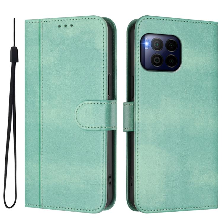 For T-Mobile REVVL 7 Pro 5G / T Phone 2 Pro 5G Line Splicing Buckle Retro Leather Phone Case