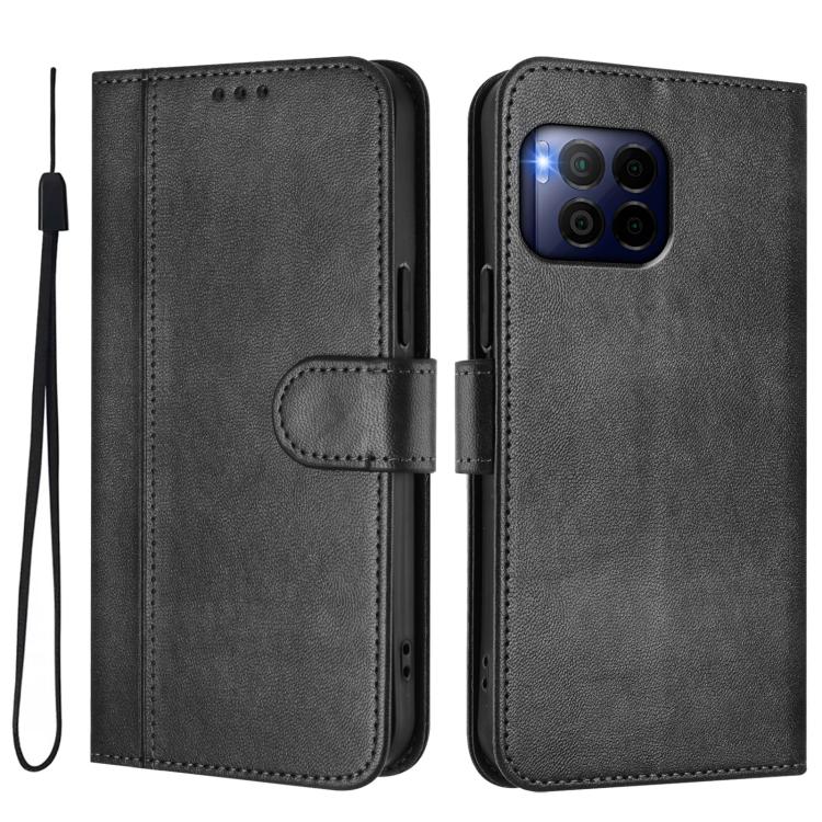 For T-Mobile REVVL 7 Pro 5G / T Phone 2 Pro 5G Line Splicing Buckle Retro Leather Phone Case
