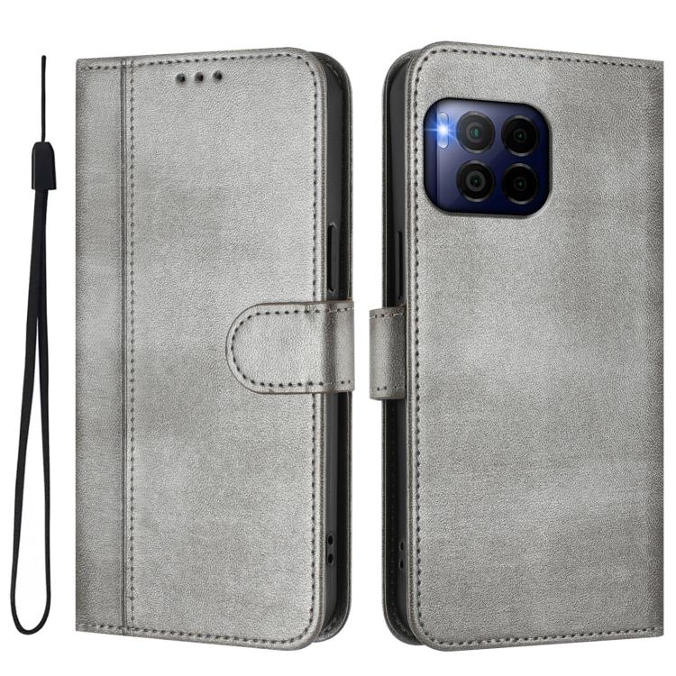 For T-Mobile REVVL 7 Pro 5G / T Phone 2 Pro 5G Line Splicing Buckle Retro Leather Phone Case
