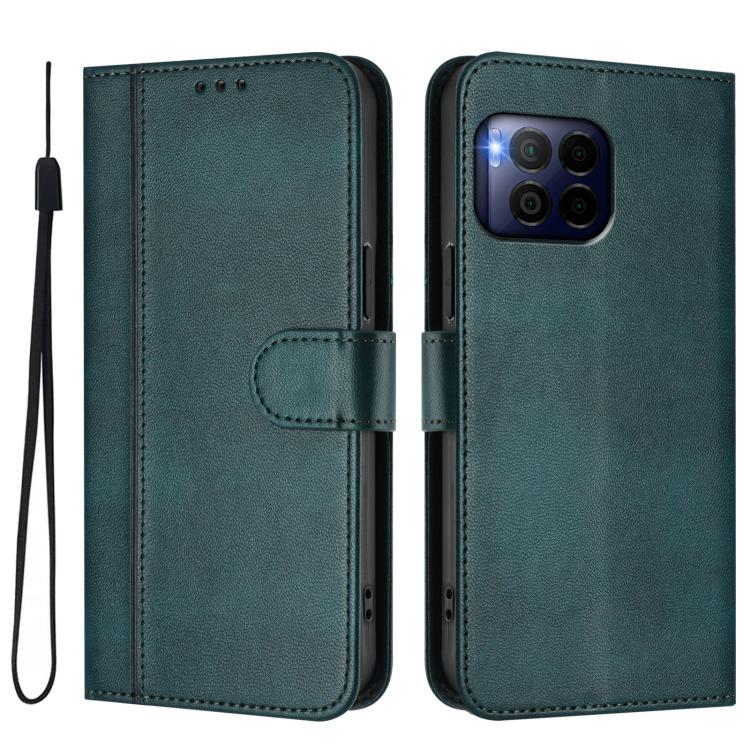 For T-Mobile REVVL 7 Pro 5G / T Phone 2 Pro 5G Line Splicing Buckle Retro Leather Phone Case