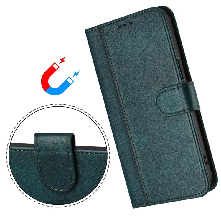 For Oukitel C33 Line Splicing Buckle Retro Leather Phone Case