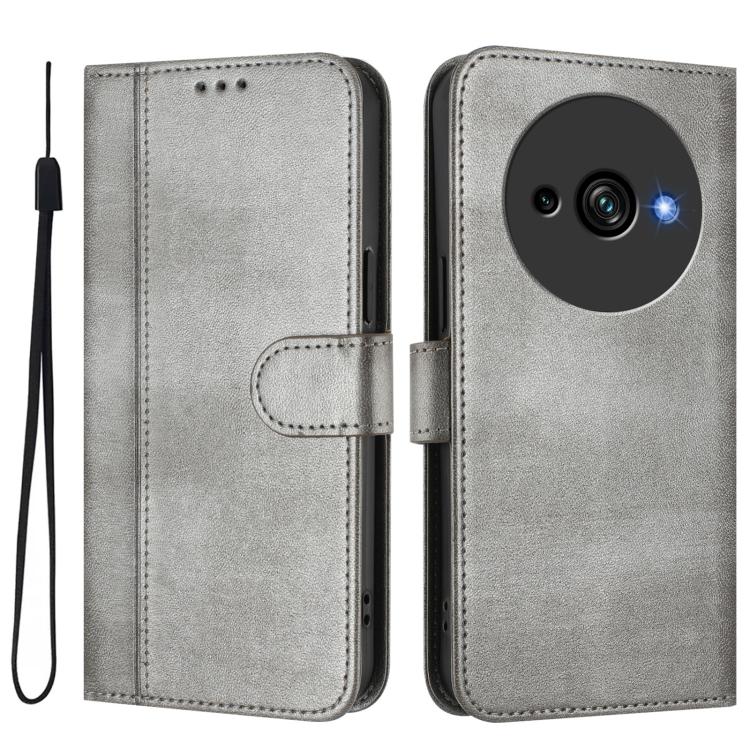 For Oukitel C59 / C59 Pro Line Splicing Buckle Retro Leather Phone Case