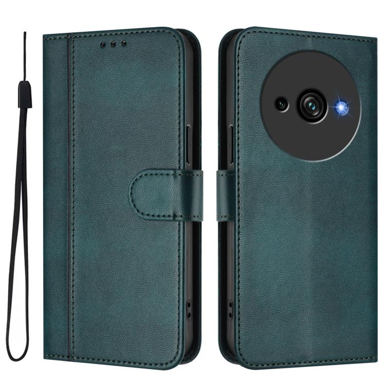 For Oukitel C59 / C59 Pro Line Splicing Buckle Retro Leather Phone Case