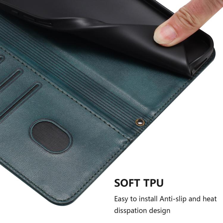 For Ulefone Note 14 Line Splicing Buckle Retro Leather Phone Case