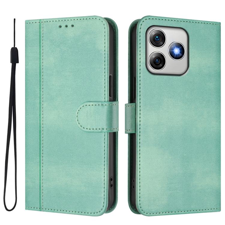 For Ulefone Note 18 Ultra / 18 Pro Line Splicing Buckle Retro Leather Phone Case