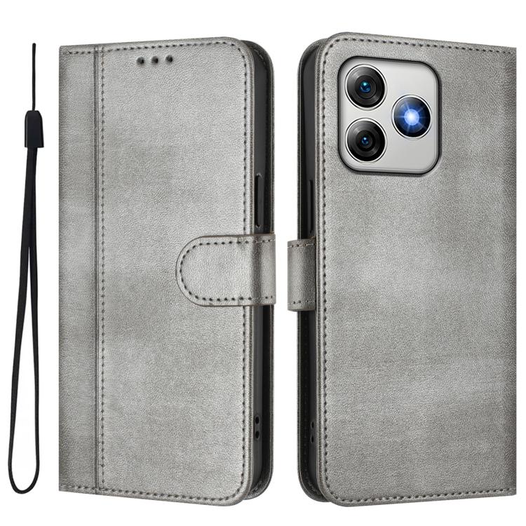 For Ulefone Note 18 Ultra / 18 Pro Line Splicing Buckle Retro Leather Phone Case