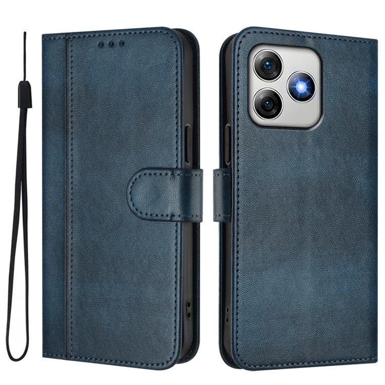 For Ulefone Note 18 Ultra / 18 Pro Line Splicing Buckle Retro Leather Phone Case