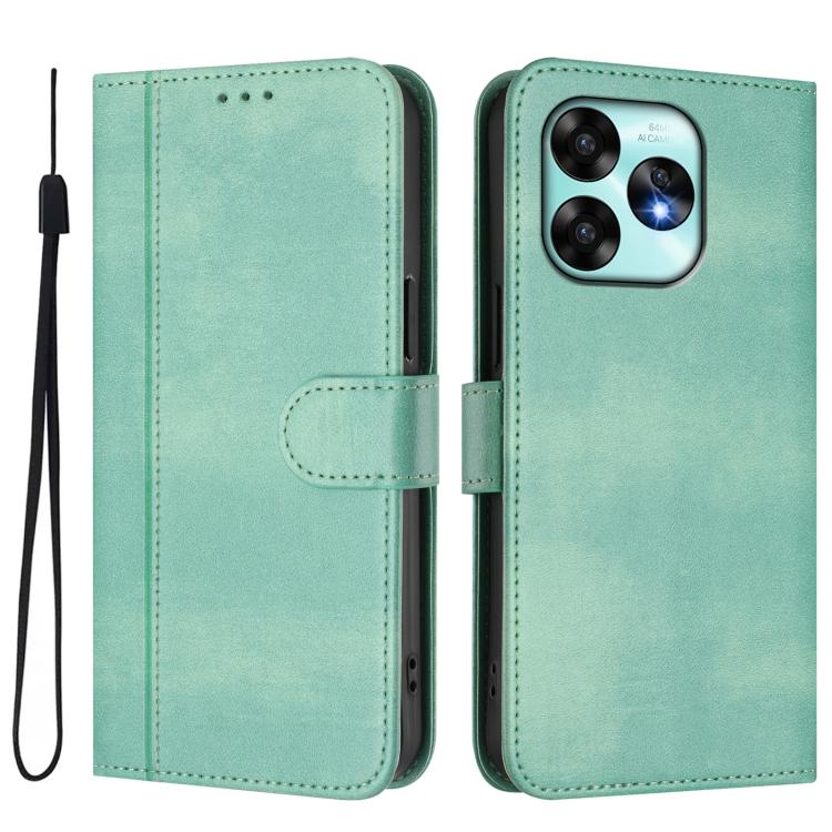 For UMIDIGI A15 / A15C / A15T Line Splicing Buckle Retro Leather Phone Case