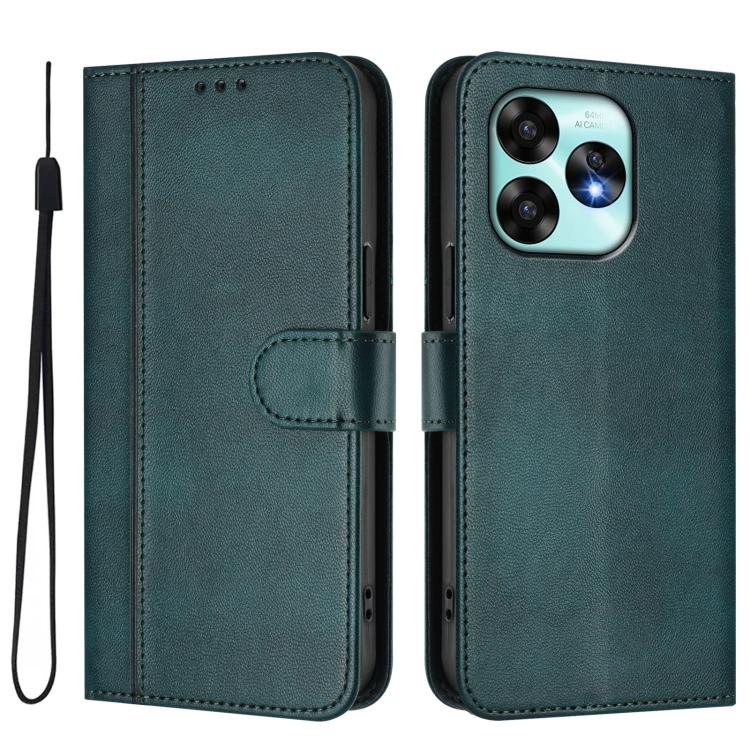 For UMIDIGI A15 / A15C / A15T Line Splicing Buckle Retro Leather Phone Case