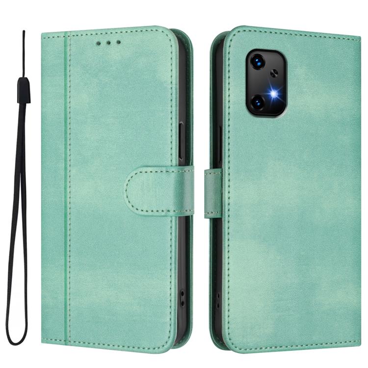 For UMIDIGI Bison X20 Line Splicing Buckle Retro Leather Phone Case