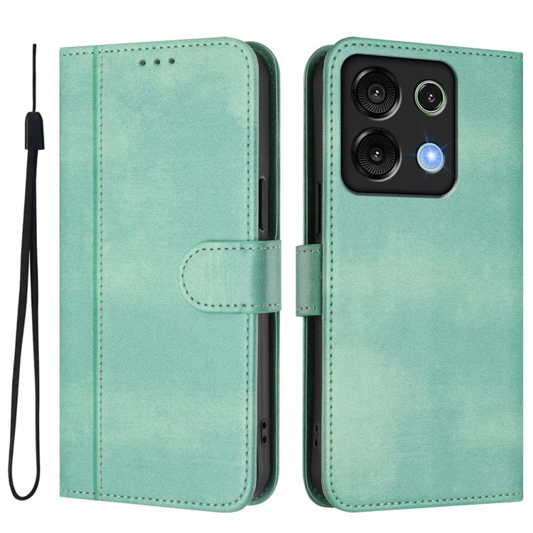 For UMIDIGI G9 5G / Note 9 5G Line Splicing Buckle Retro Leather Phone Case