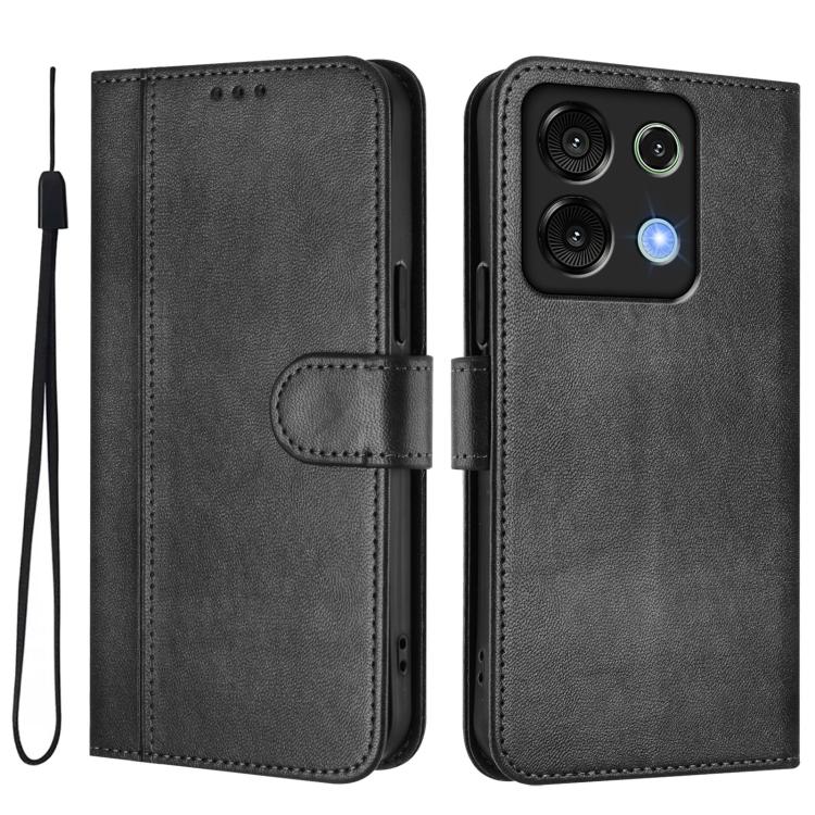 For UMIDIGI G9 5G / Note 9 5G Line Splicing Buckle Retro Leather Phone Case