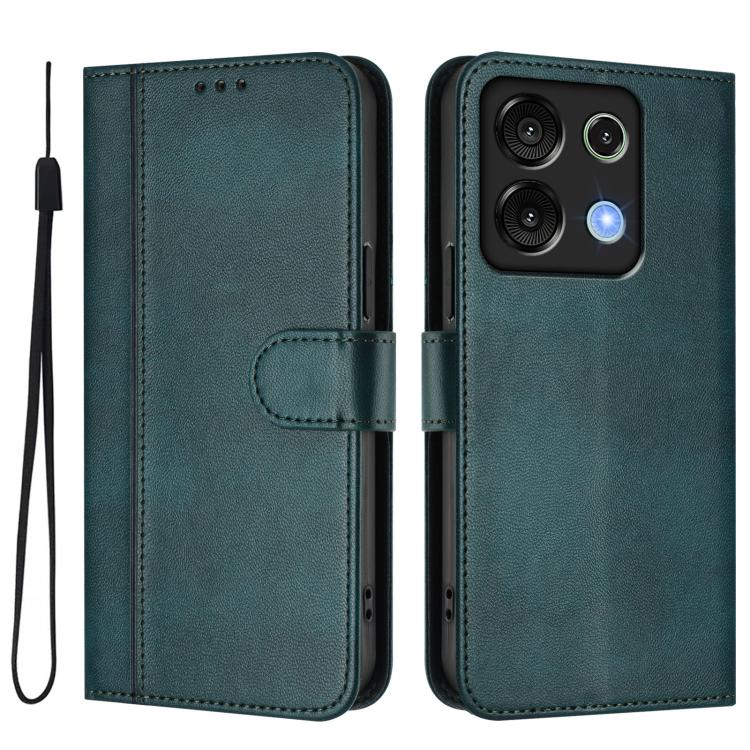 For UMIDIGI G9 5G / Note 9 5G Line Splicing Buckle Retro Leather Phone Case