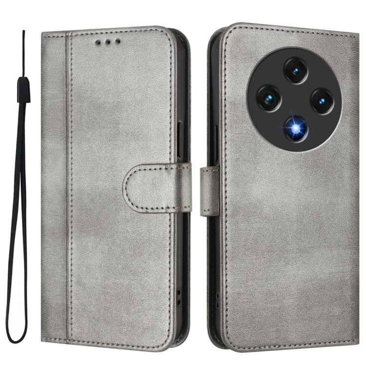 For UMIDIGI G100 Line Splicing Buckle Retro Leather Phone Case
