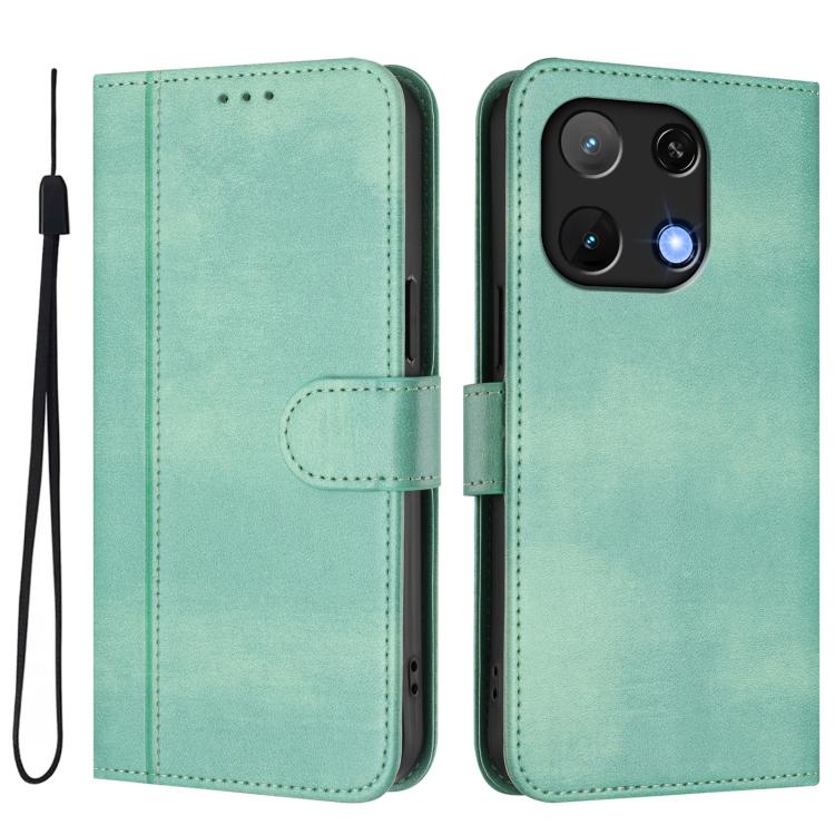 For UMIDIGI Note 90 Line Splicing Buckle Retro Leather Phone Case