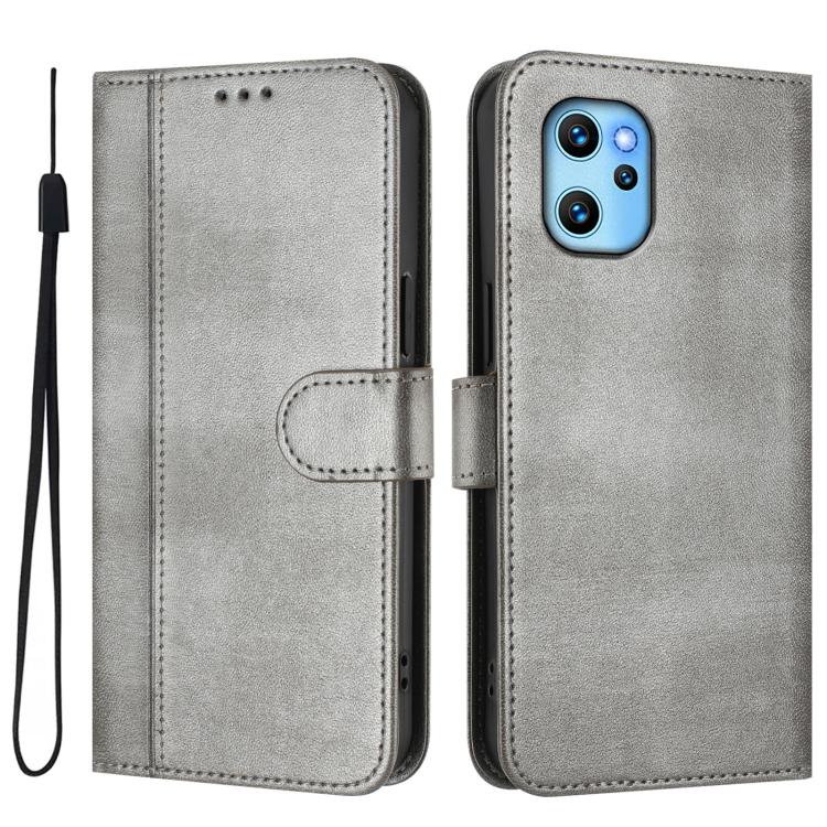 For UMIDIGI Power 7 Max Line Splicing Buckle Retro Leather Phone Case