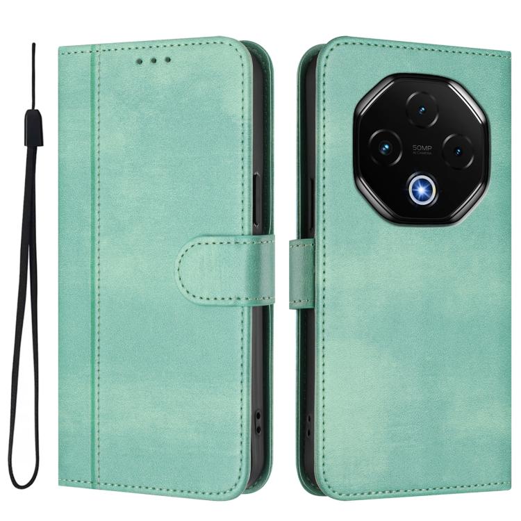 For UMIDIGI G100 Pro Line Splicing Buckle Retro Leather Phone Case