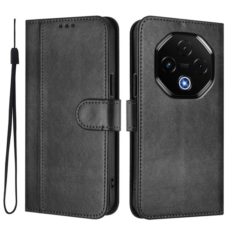 For UMIDIGI G100 Pro Line Splicing Buckle Retro Leather Phone Case