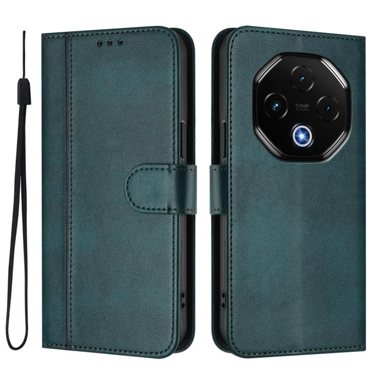 For UMIDIGI G100 Pro Line Splicing Buckle Retro Leather Phone Case
