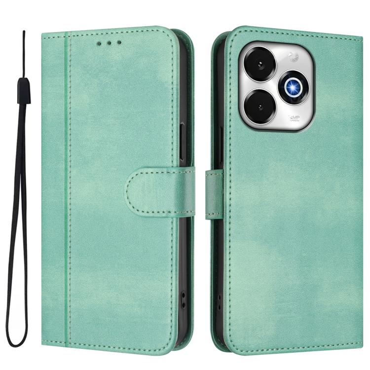 For UMIDIGI G100X Line Splicing Buckle Retro Leather Phone Case