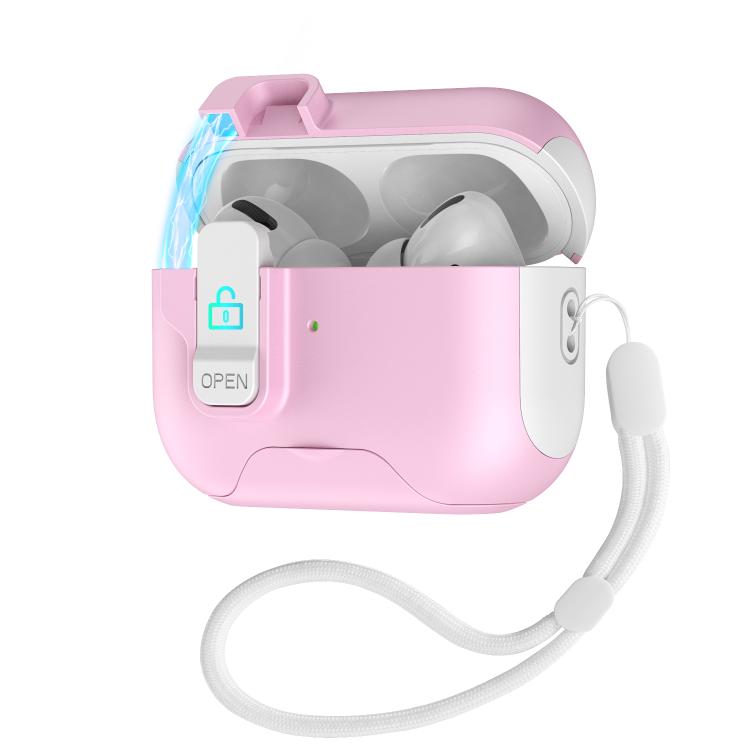 For AirPods Pro Automatic Pop-up Cover Holder Earphone Case with Switch Lock
