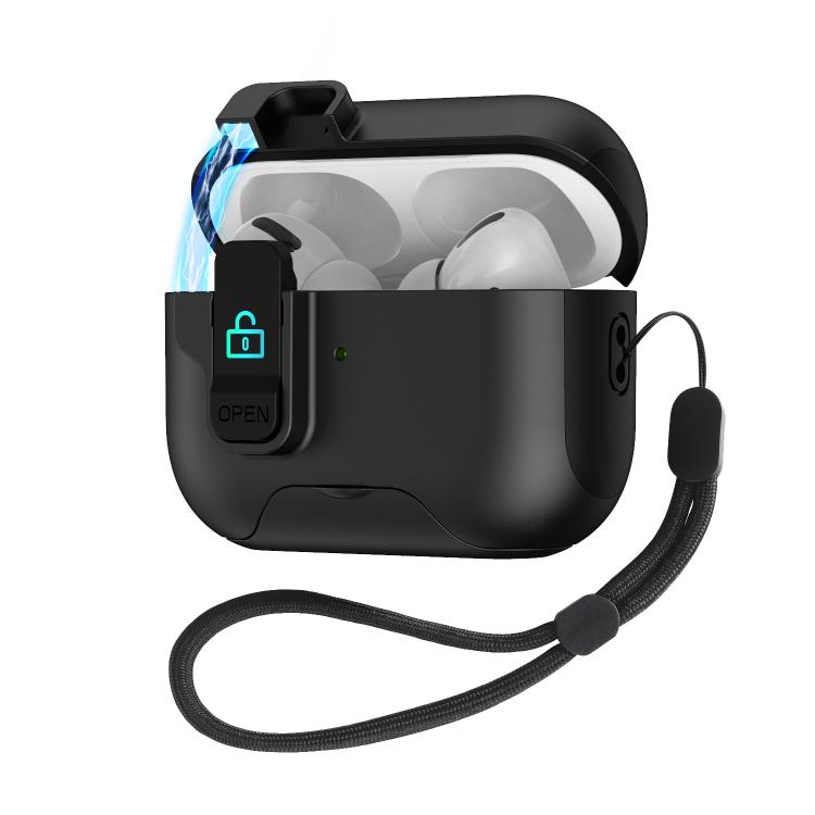 For AirPods Pro Automatic Pop-up Cover Holder Earphone Case with Switch Lock