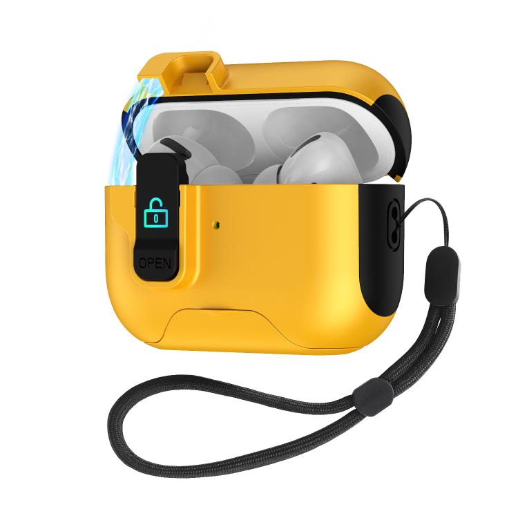 For AirPods Pro Automatic Pop-up Cover Holder Earphone Case with Switch Lock
