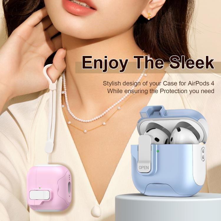 For AirPods Pro 2 Automatic Pop-up Cover Holder Earphone Case with Switch Lock