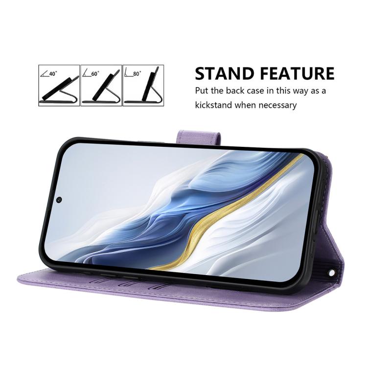 For Google Pixel 6a Line Splicing Buckle Retro Leather Phone Case