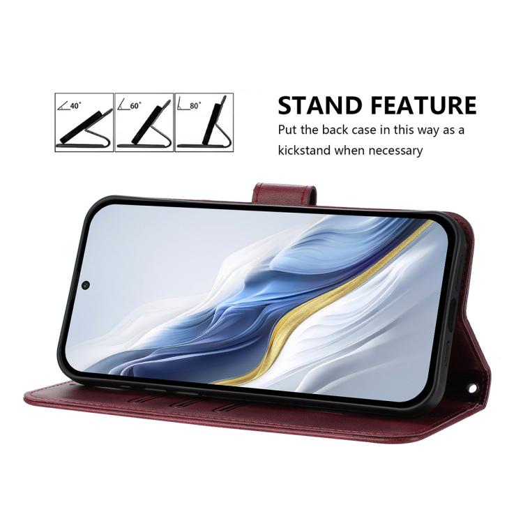 For Google Pixel 7 Line Splicing Buckle Retro Leather Phone Case