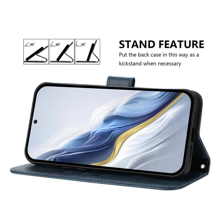 For Google Pixel 7 Line Splicing Buckle Retro Leather Phone Case