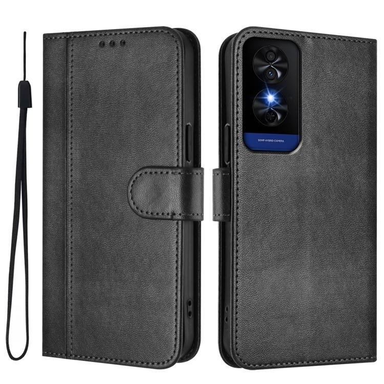 For TCL 50 5G / 50 XE / 50 XE NxtPaper Line Splicing Buckle Retro Leather Phone Case