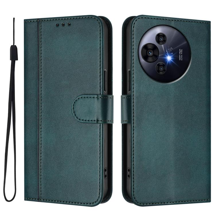 For TCL 50 Nxtpaper /  50 Pro NxtPaper Line Splicing Buckle Retro Leather Phone Case