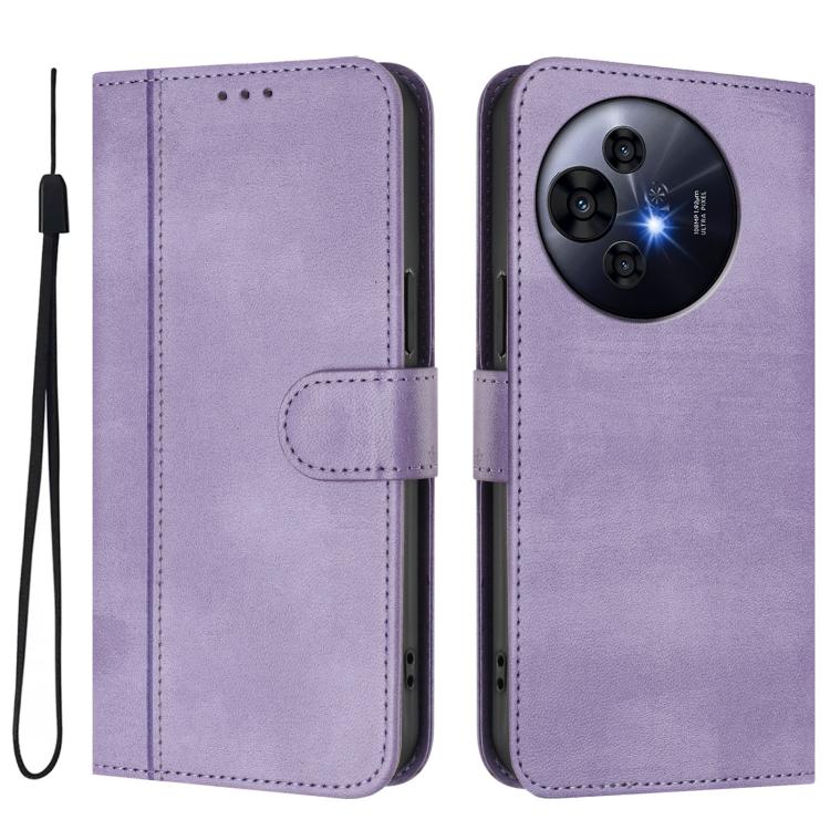 For TCL 50 Nxtpaper /  50 Pro NxtPaper Line Splicing Buckle Retro Leather Phone Case