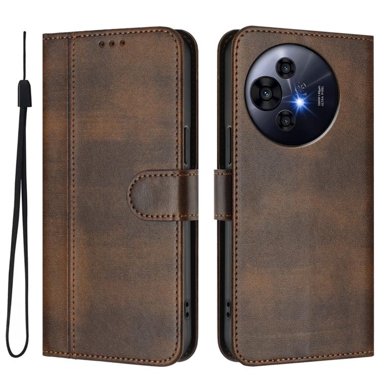 For TCL 50 Nxtpaper /  50 Pro NxtPaper Line Splicing Buckle Retro Leather Phone Case