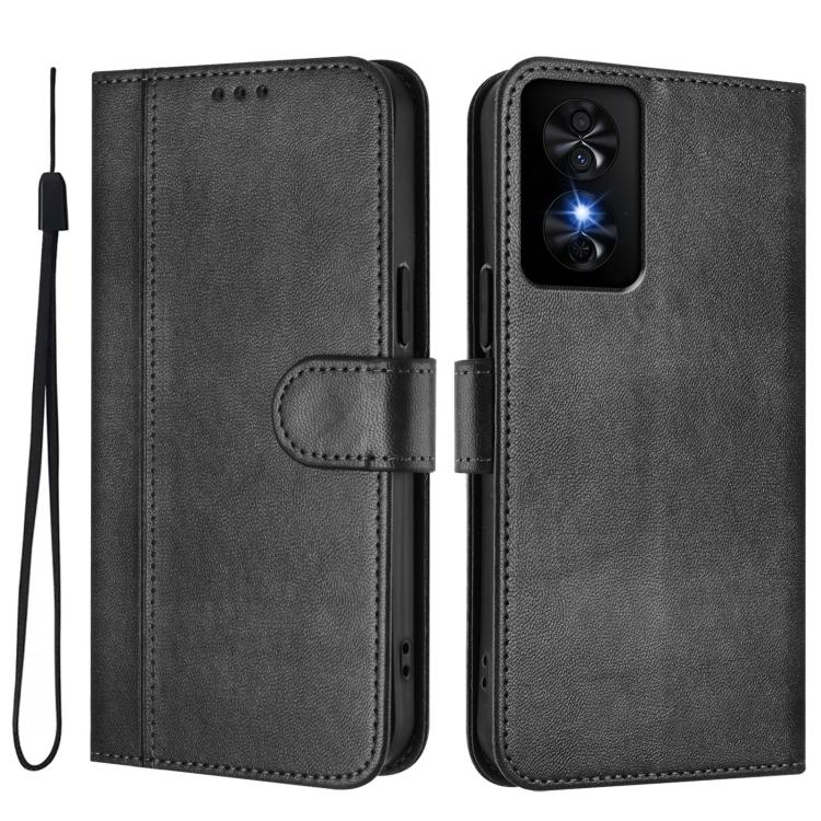 For TCL 50 SE / TCL 40 NxtPaper 4G Line Splicing Buckle Retro Leather Phone Case