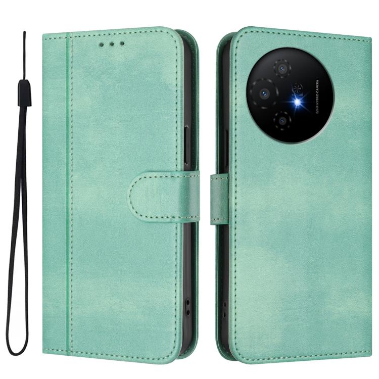 For TCL 50 XL 5G / 50 XL NxtPaper Line Splicing Buckle Retro Leather Phone Case