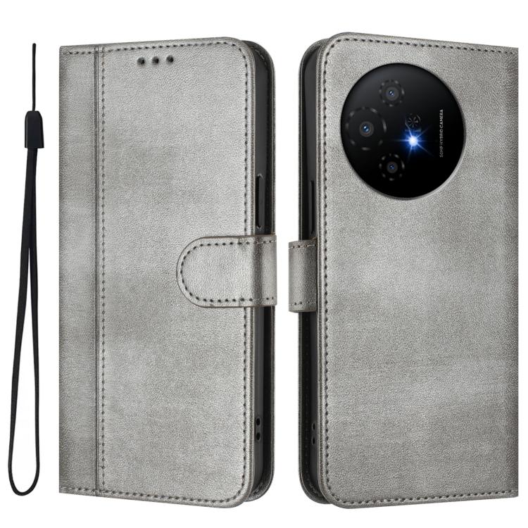 For TCL 50 XL 5G / 50 XL NxtPaper Line Splicing Buckle Retro Leather Phone Case