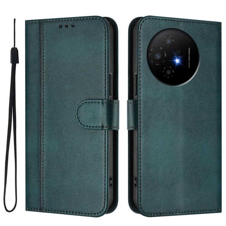 For TCL 50 XL 5G / 50 XL NxtPaper Line Splicing Buckle Retro Leather Phone Case
