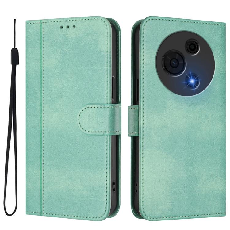 For TCL 60 NxtPaper Line Splicing Buckle Retro Leather Phone Case