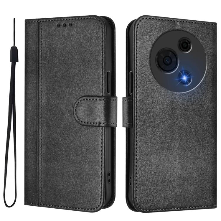 For TCL 60 NxtPaper Line Splicing Buckle Retro Leather Phone Case
