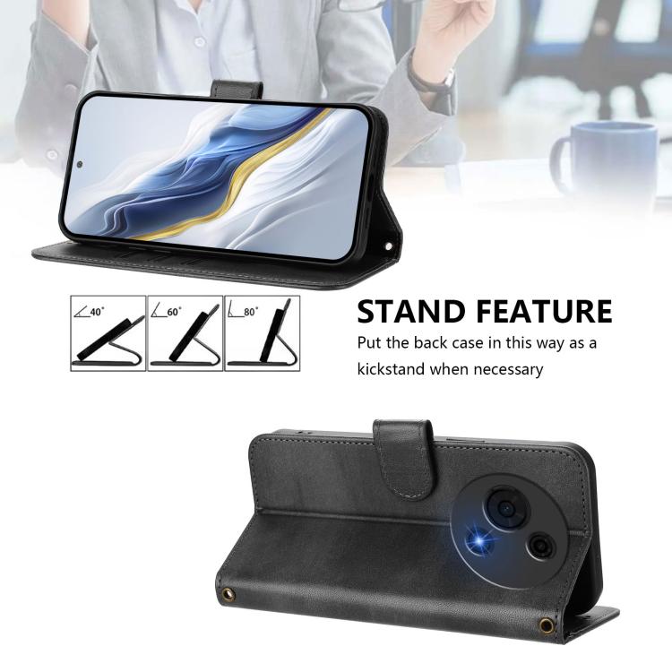For TCL 60 NxtPaper Line Splicing Buckle Retro Leather Phone Case