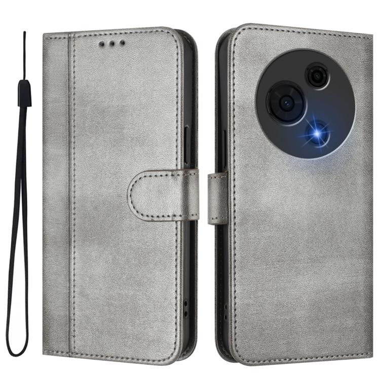 For TCL 60 NxtPaper Line Splicing Buckle Retro Leather Phone Case