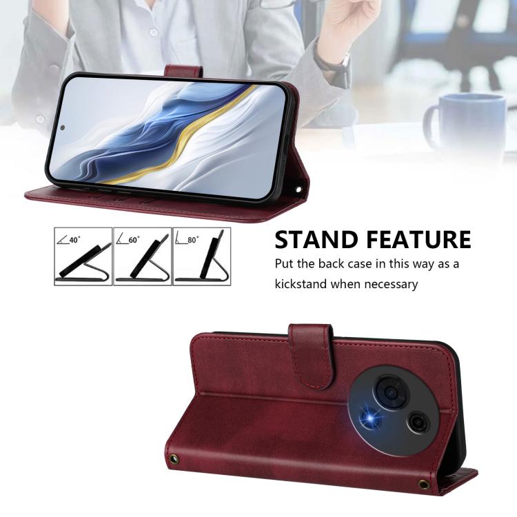 For TCL 60 NxtPaper Line Splicing Buckle Retro Leather Phone Case
