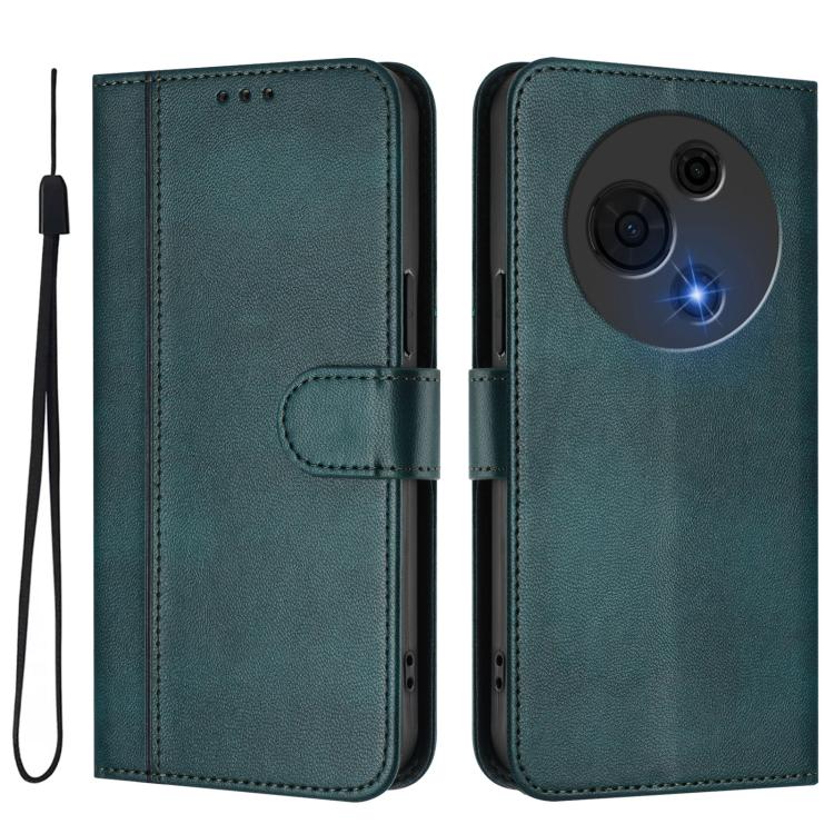 For TCL 60 NxtPaper Line Splicing Buckle Retro Leather Phone Case