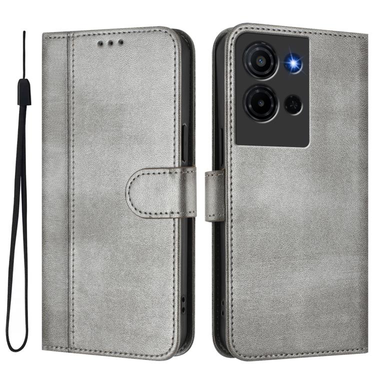 For TCL K32 5G / K33 5G Line Splicing Buckle Retro Leather Phone Case