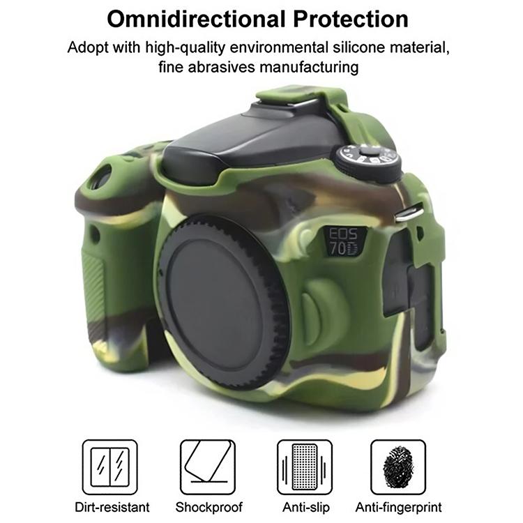 For Canon EOS 70D Soft Silicone Protective Case