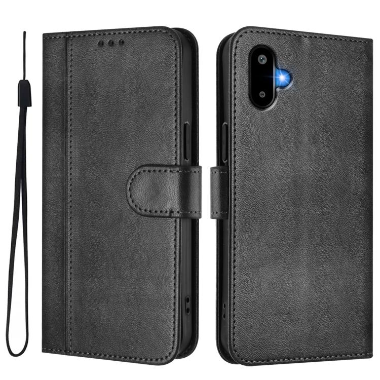 For Samsung Galaxy M06 5G / F06 5G Line Splicing Buckle Retro Leather Phone Case