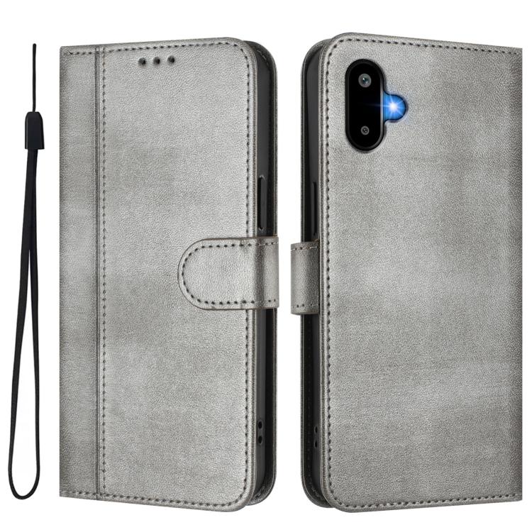 For Samsung Galaxy M06 5G / F06 5G Line Splicing Buckle Retro Leather Phone Case